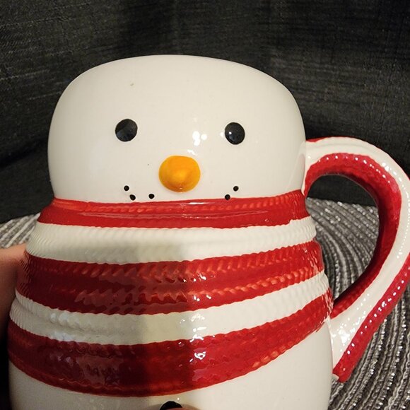 Snowman Mug - Vase / Planter - Picture 3 of 7